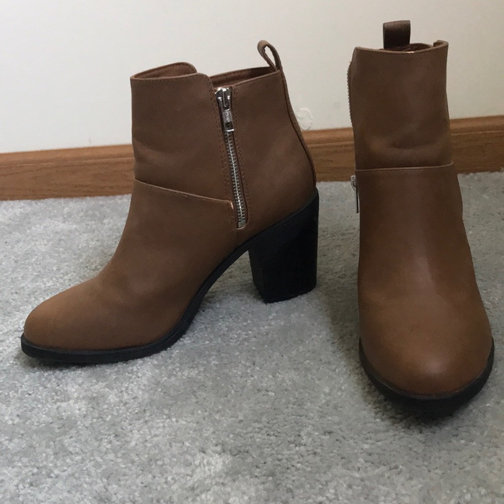 Divided Brown Booties size 8.5